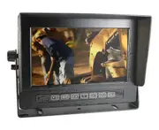 Elinz Waterproof 7" LCD Monitor HD 12V 24V for Reversing Camera Mining Vehicle Truck