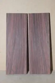 East Indian rosewood knife scale, gun grip. 5.75 X 2 X 3/8"