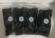 Compression Socks 4 pairs 15-20mmHg Mens-Womens XXL Black