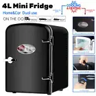 4L 12V Electric Mini Fridge Home Portable Mini Fridge for Drinks Bar Beauty Car