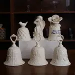 出口歐洲復古宮殿風陶瓷餐桌鈴鐺擺件 浮雕花卉鳥造型家居裝飾品