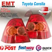 Pair Tail Lights Fits Toyota Corolla ZZE122 Sedan 2004-2007 LH&RH Rear Lamps (for: Toyota)