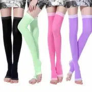 Women's Overnight Yoga Compression Thigh Highs Socks Firm Support Small One Pair