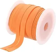 uxcell 1 Inch Single Fold Bias Tape Polyester Continuous Bulk Bias Tape for Sewing, Seaming Quilting Hemming Binding Crafts (Orange 25 Yards)
