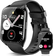 Smartwatch for Men and Women, 1.85 Inch HD Touchscreen Smart Watch with Bluetooth Calls, 112 Sports Modes, Fitness Watch, Heart Rate Monitor, Sleep Monitor, Pedometer, IP68 Waterproof for iOS,