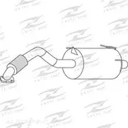 Redback Mufflers Bolt-On to suit Celica St205 Rear Muff - M1380