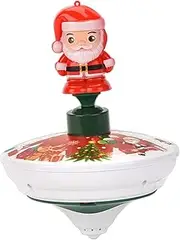 Oshhni Light up Top Santa Claus LED Music and Flash Light up Spinning Top