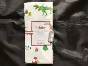 POTTERY BARN KIDS TODDLER GLOW IN THE DARK DINOSAUR HOLIDAY SHEET SET MULTI NEW