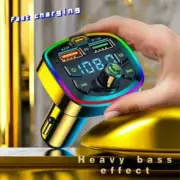 Q7 Bluetooth Car Charger Fm Transmitter Hands-Free Mp3 Dual Usb Pd Charging 3.1A