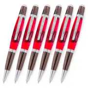 Viceroy Pen Kit, Chrome and Gun Metal Finish, 6 Pack, Legacy Woodturning