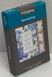 BOX 12 Christian WEDDING Greeting Cards, Inspirational Verse & Bible Scripture