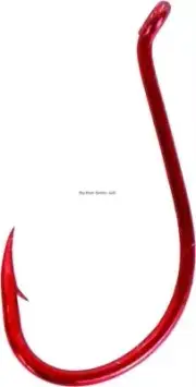 Gamakatsu Octopus Hook #1 Needle Point Light Wire Ringed Eye Red 8/Pk 341310