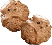 Anneome 2Pcs Wooden Massage Balls for Hand Therapy Durable Palm Handballs for Finger Exercise Unique Home Decor present for Relaxation and
