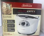 NEW Sunbeam Rocket Grill Model RG72 -72 Parchment Open Box