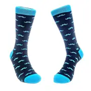 Mustache Pattern Socks from the Sock Panda (Adult Large - Men's Shoe Sizes 8-12)