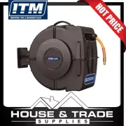 ITM RETRACTABLE AIR HOSE REEL 10MM X 15M PVC AIR HOSE TM300-015
