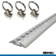 1M Anchor Track Tie Down Point Rail Trailer Caravan 4WD (1x L-Track + 3x Rings)