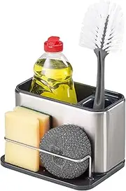 [Joseph Joseph] Surface Stainless-Steel Caddy Sink Area Organiser, Sponge Holder, Grey