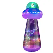 Halloween 10FT Giant UFO Inflatable Yard Decoration with LED Lights