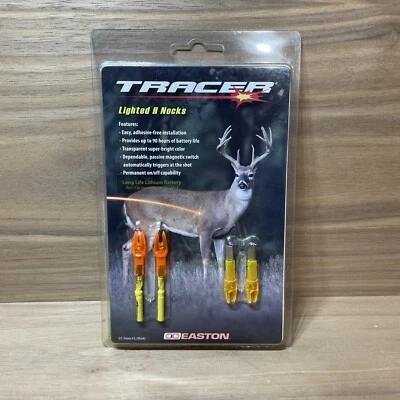 TRACER - LIGHTED H NOCKS Easton - 2 Pack Archery Bow Hunter #713508