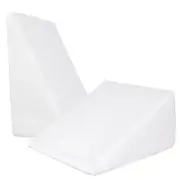 Wedge Pillow with Memory Foam Top for Sleeping, 12" Elevated Support Triangle...