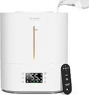 ASAKUKI Air Humidifier for Bedroom 4L, Top Fill Cool Mist Air Humidifier for Plants Babies, 40H Runtime, Essential Oil Diffuser for Large Room, with Night Light, Auto Shut Off, Easy Clean