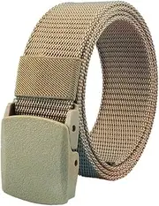 [AIMALL] Outdoor Tactical Nylon Belt – Adjustable Military Sports Waistband for Men & Women, Durable Canvas Web Belt with Automatic Buckle, 115cm (45.3in)