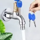 with Keys Anti-Theft Sink Tap Safe Washing Machine Faucet Home