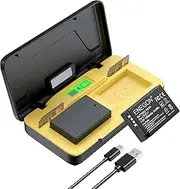 ENEGON LP-E17 20W Dual Battery Charger Set, Compatible with Canon EOS R10, R8, RP, R50, R100, M3, M5, M6, 200D, 250D, 77D, 750D, 760D, 800D, 8000D and More P7800, LCD Display
