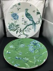 Jasper Conran Wedgwood Chinoiserie Green 9” Plates (Set of 2) NEW in Box