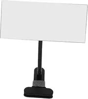 Rear View Mirror Monitor Clip-Office Desk Convex Computer Mirror Flexible Arm and Black Frame