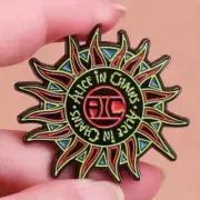 Alice In Chains Logo Enamel Pin Brooch Punk Rock Funk Soul Badge Music Band