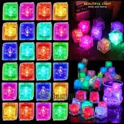 4-48 Light Up Ice Cubes Color Changing Led Ice Cubes for Drinks Glow in the Dark
