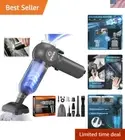 Portable Cordless Car Vacuum 20000Pa 6-in-1 Handheld Small Vacuum Cleaner