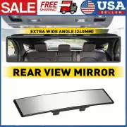 240MM Wide Convex Interior Clip On Rear View Clear Mirror Universal ABS +HD Lens