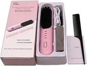 Iron Comb Hair Straightener,Hair Straightener Brush Negative Ionic | Fast Heating Straighten Brush, Hot Comb Straightener, Hair Styling Tools