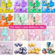 12inch Heart Latex Balloons 10pk Wedding Valentines Birthday Proposal Decoration