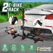 2 E Bike Carrier Bicycle Storage Holder Car Rear Rack Foldable Tilt Platform