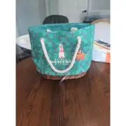 Disney Old Key West Resort Tote Bag, Wicker Bottom, NWT, Vacation Beach Tote