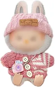 TYXHXTF Matching Clothes for The Labubu Plush Toy, 17 cm Large Clothes for Labubu Doll, Labubu Doll Clothes, Labubu Clothing Plush