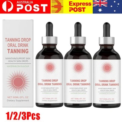 Fast-Acting Oral Sunless Tanner Natural Watermelon Flavor Tanning Supplement