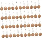 KALLORY 300pcs Paper Tags with String for Wedding Party Favors Decorative Hanging Labels for Unique and Wrapping Tags for Thank You Messages and Small Business Supplies