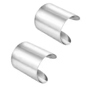 2-4PCS Gold Cuff Bracelets for Women Gold Bangle Bracelets Set Gold A-silver