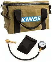 Adventure Kings Air Compressor Canvas Bag + Kwiky Tyre Deflator Gauge Air Valve