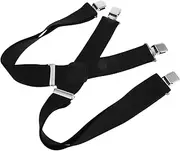 [WESIEVYA] Fashionable Men's Suspenders Clips Wide Elastic Straps Suitable for Occasions and Work