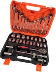 37 Pcs Wrench Spanner Set Combination,Car Repairing Tool Kits, Socket Tool Hardw