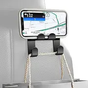 Car Back Seat Headrest Hooks, Multi-Purpose High Load-Bearing Hook for Car Seat, Purse Storage Rack Clip Auto Parts, Stable Interior Accessory for Umbrellas, Bags, Mobile Phones