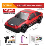 2.4G High speed Drift Rc Car 1/24 4WD Remote Control Car AE86 Four Wheel Drive R