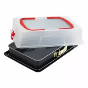 Dr. Oetker Rectangular-Springform Baking Ideas with Cover Enameled Baking Tin