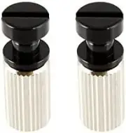 Allparts TP-0455 Studs and Anchors for Stop Tailpiece, Black